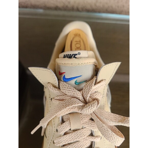 Nike Air Force 1 React Fontanka Khaki Leather Unisex Women 6.5 Casual Streetwear - Picture 4 of 10